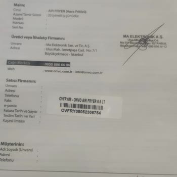 A101'den Aldığım Airfryer'ın Hayal Kırıklığı