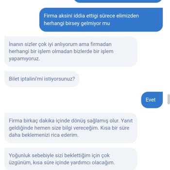 Otobüs Arızası Ve İptal Talebinde Zorluk