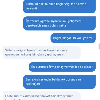 Otobüs Arızası Ve İptal Talebinde Zorluk