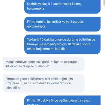 Otobüs Arızası Ve İptal Talebinde Zorluk