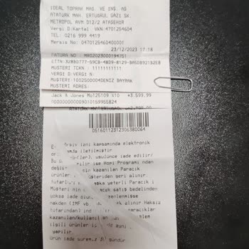 Jack & Jones Montumun Fermuar Problemi Ve Müşteri Hizmetleri Hayal Kırıklığı