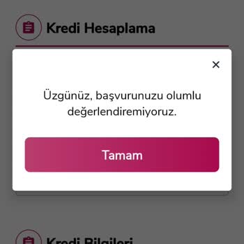 Dijital Kredi Başvurusunda Hayal Kırıklığı