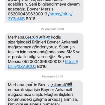 Boyner Mağazasında Teslimat Ve İletişim Sorunları