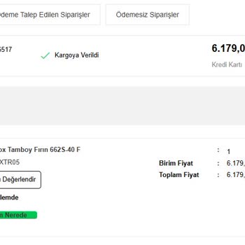 Kumtel Fırın Teslimatında Büyük Gecikme Ve Müşteri Hizmetleri Sorunu