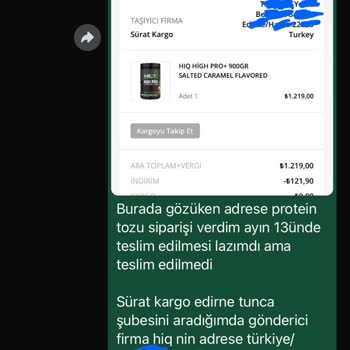 Hiq Nutrition İle Kargo Ve İade Sorunu