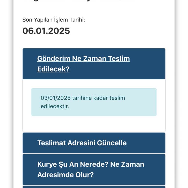 Kargo Teslimatında Yaşanan Gecikme Ve İletişim Sorunu