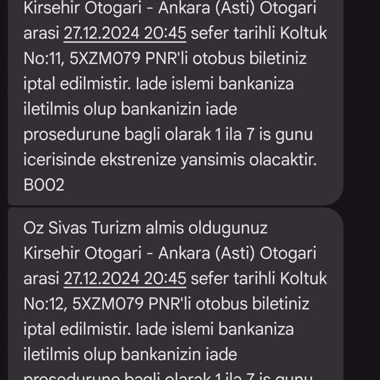Bilet İadesi Gecikmesi: Öz Sivas Turizm'den Hala Haber Yok!
