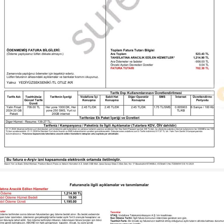 Vodafone'dan Haksız Üyelik Ücreti Şoku
