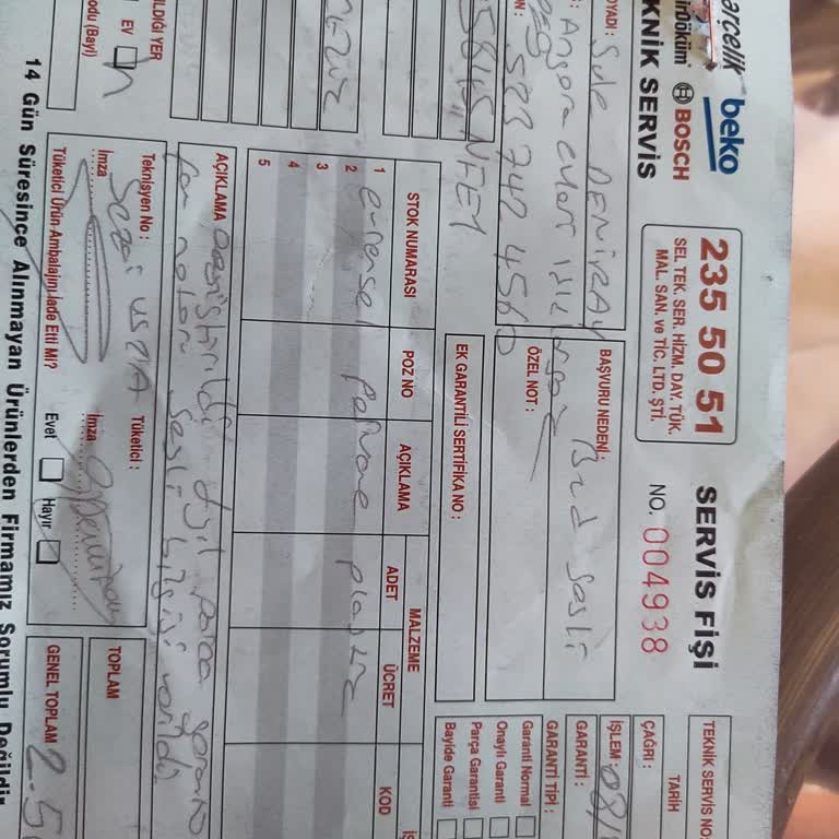 Yetkili Servis Fiyat Farkı Şoku