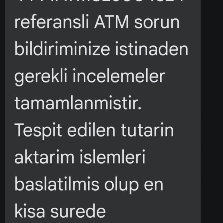 Ziraat Bankası ATM'sinde Geri Ödenmeyen Para İadesi Sorunu