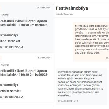 Koçtaş Ve Festival Mobilya'nın Çözülmeyen İade Sorunu