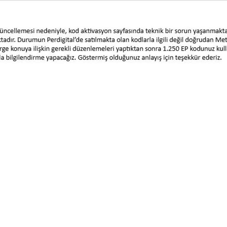 Kullanılmayan Kupon Ve İlgisizlik