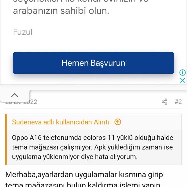 Oppo Reno 4 Lite'ta Tema Mağazası Eksikliği