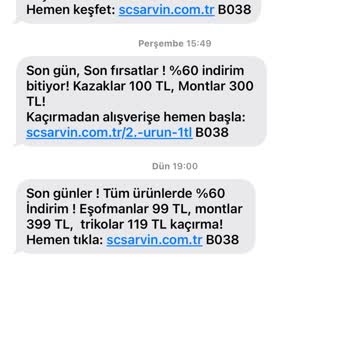 SC Sarvin Firmasının Güvensiz Ve Kalitesiz Hizmet Deneyimi