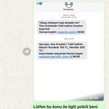 SC Sarvin Firmasının Güvensiz Ve Kalitesiz Hizmet Deneyimi