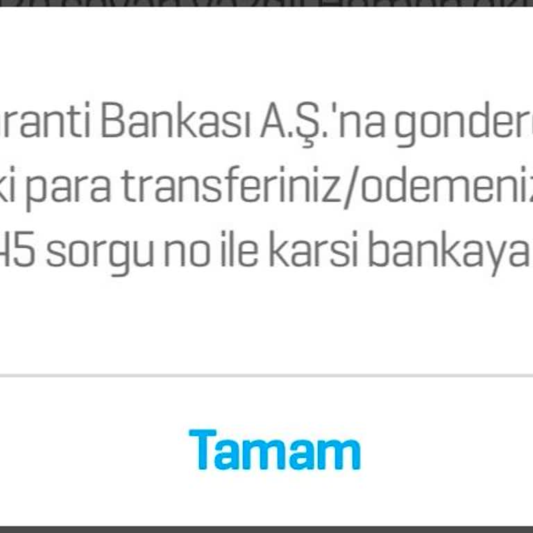 Garanti Bankası'nda Yanlış İsimle Yapılan EFT'nin İadesi Bekleniyor