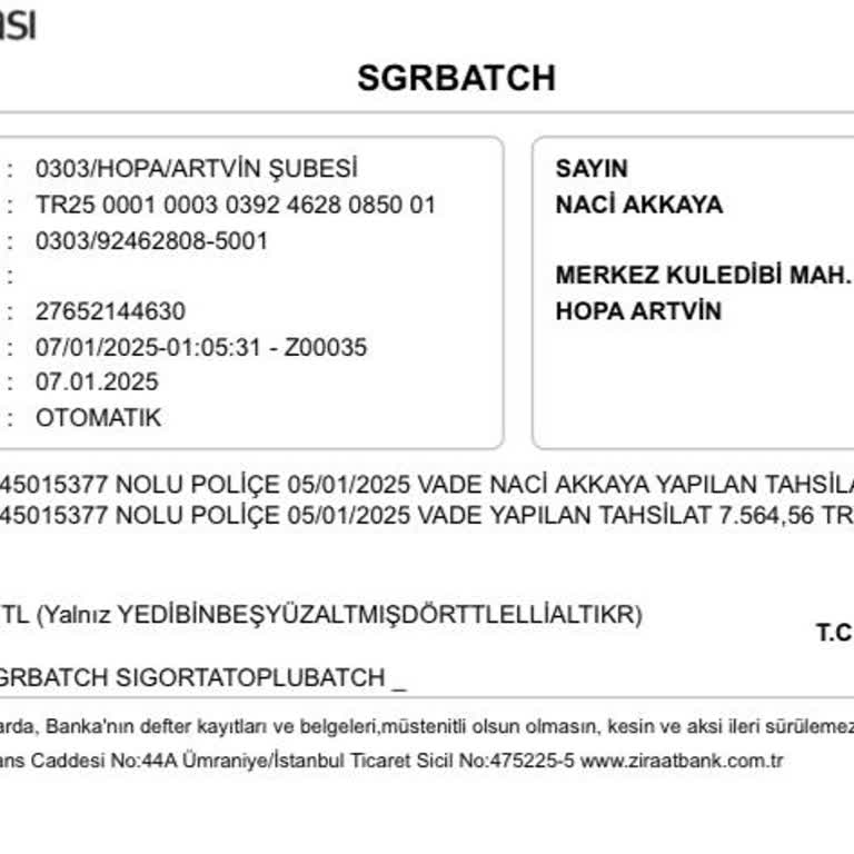 İzinsiz Hesap Tahsilatı Şikayeti