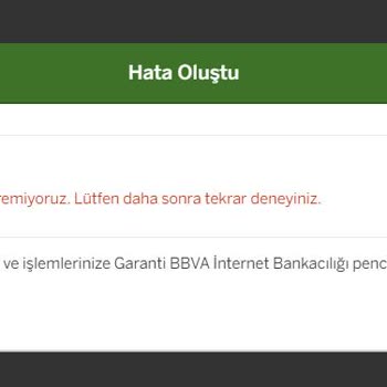 Garanti Yatırım Hesap Durumu PDF Sorunu
