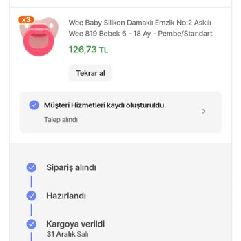 Hepsijet Kargosuyla Teslim Edilmeyen Emzik Ve Premium Hayal Kırıklığı