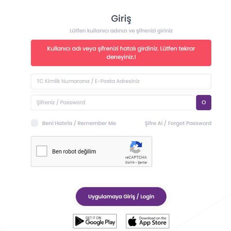Sertifika Erişim Sorunu Ve Giriş Hataları