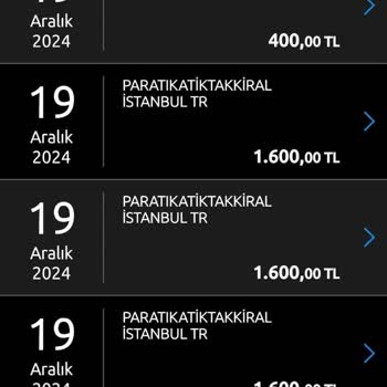 Paratika Kartımdan İzinsiz Para Çekimi