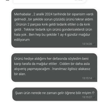 Sipariş Sorunları Ve İlgisizlik