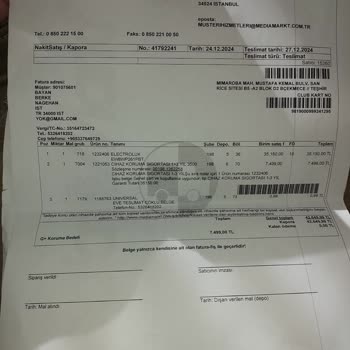 Electrolux Çamaşır Makinesi Teslimat Ve İade Sorunu