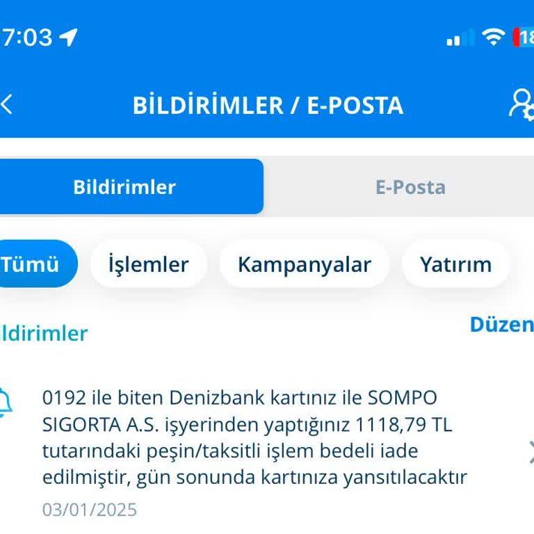 Sigorta İadesi Hatalı Aktarım Sorunu