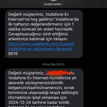 Vodafone Evde İnternet Bağlantı Sorunları Ve Hatalı Faturalandırma