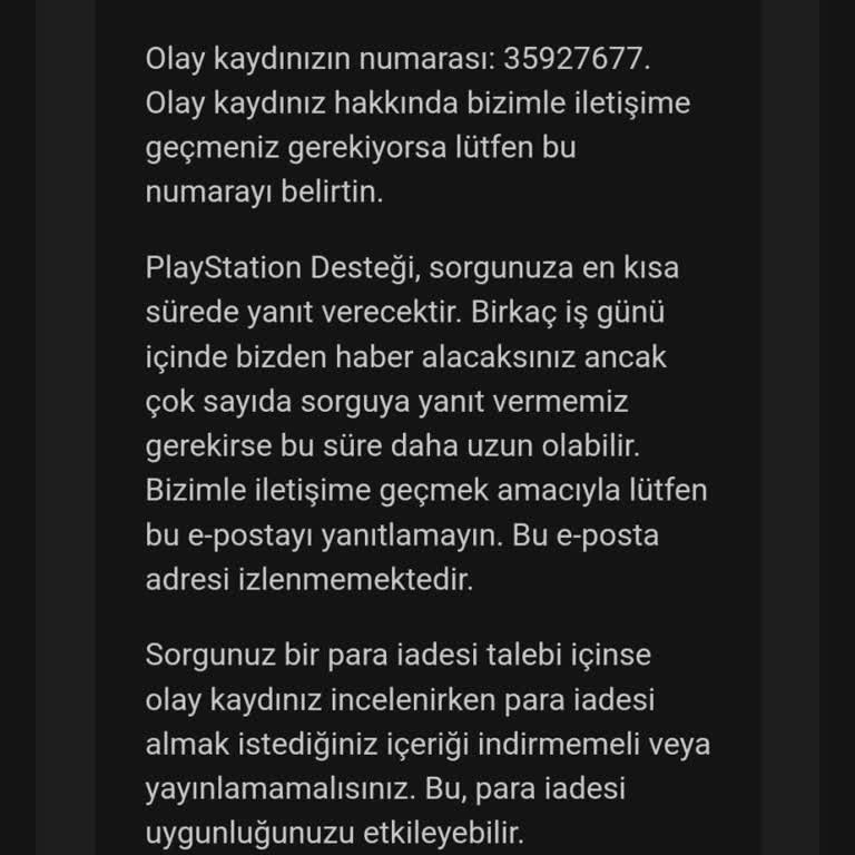 PlayStation Türkiye Destek Ekibi İlgisizliği