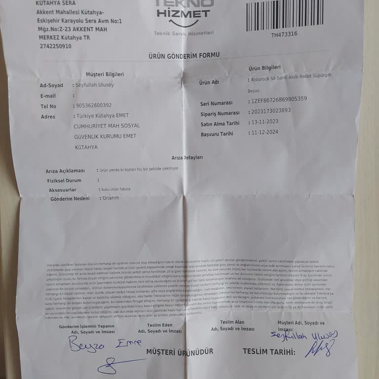Teknosa'da Roborock Süpürge Sorunu Ve Yanıltıcı Servis Deneyimi
