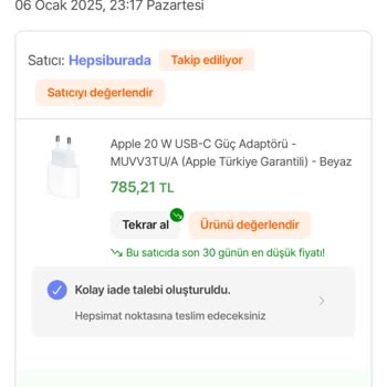 Hepsiburada Orijinalliği Şüpheli Apple Adaptör Ve Yanıltıcı Satıcı Bilgisi!