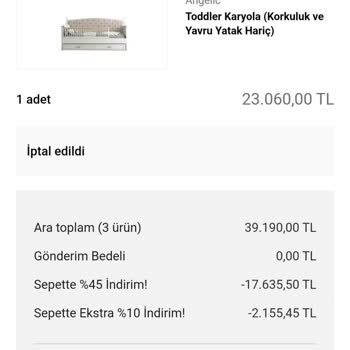 Kelebek Mobilya'dan İade Edilmeyen Ücret Mağduriyeti