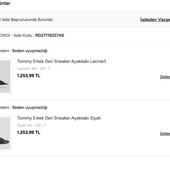 İade Ücretinin Gecikmesi Ve Ulaşılamayan Müşteri Hizmetleri