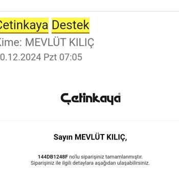 Yanıltıcı Bilgilendirme Ve İptal Edilen Sipariş