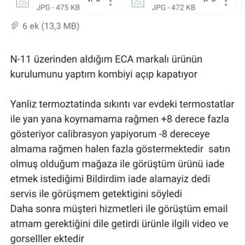 Arızalı Oda Termostatı Ve N-11 Pişmanlığı