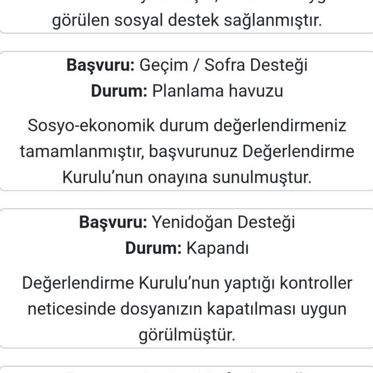 Sofra Destek Yardımından Yararlanamıyorum, Acil Yardım Bekliyorum