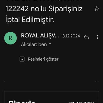 Para İadesi Yapılmayan Sipariş Sorunu