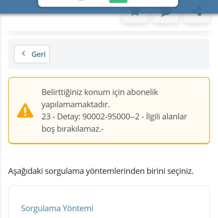 E-Devlet Abonelik İşlemlerinde Sürekli Hata