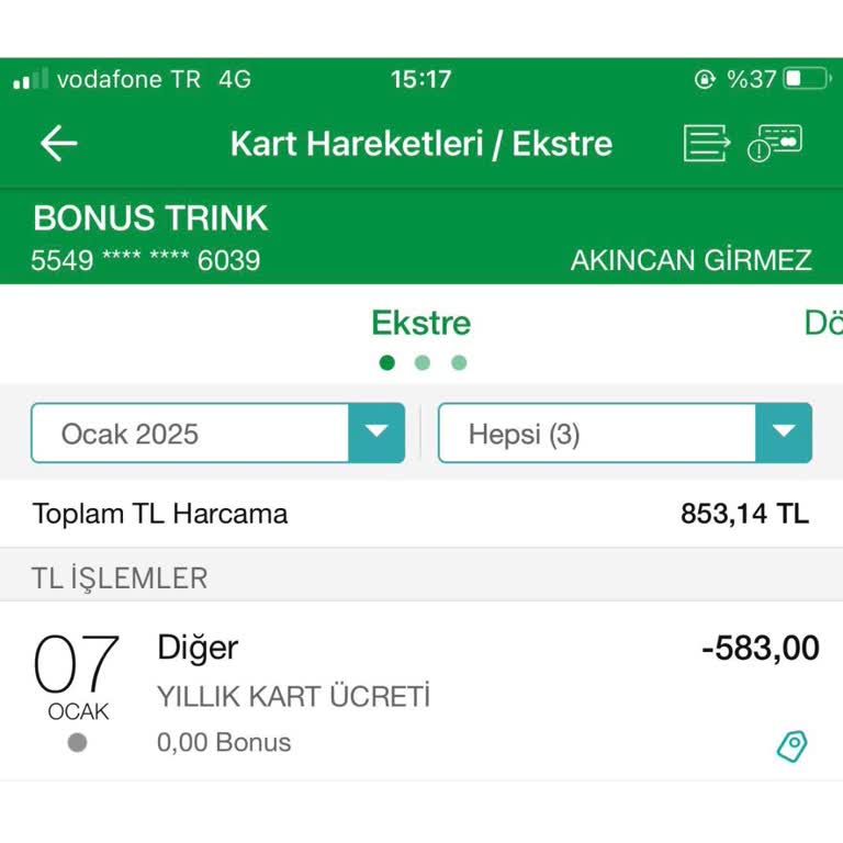 Garanti Bankası'ndan Haksız Kart Aidatı Kesintisi