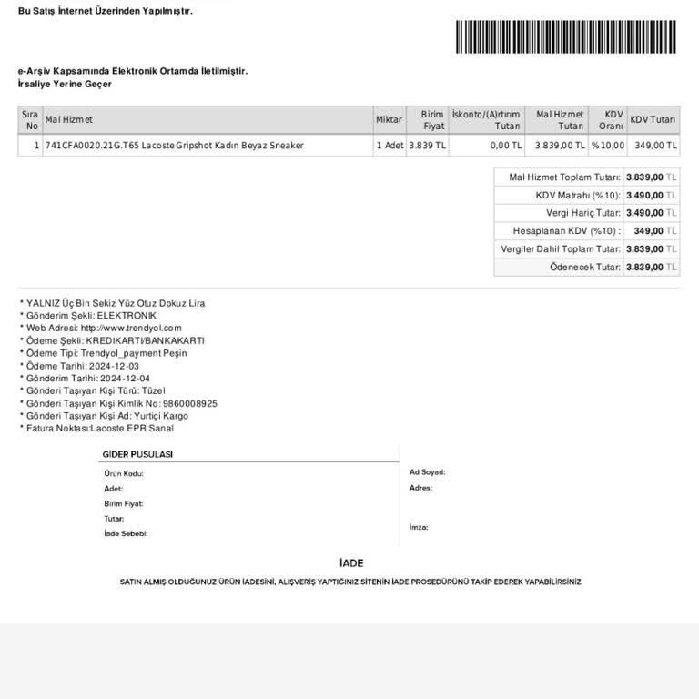 Trendyol'dan Aldığım Ayakkabı İade Sorunu