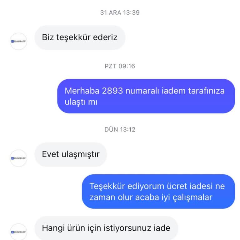 İade Talebime Cevap Alamıyorum, Mağdurum