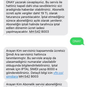Vodafone Abonelik Hizmeti Ve Müşteri Hizmetleri Sorunu
