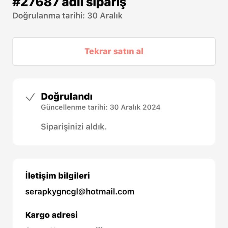 Sipariş Gönderiminde İletişimsizlik Ve Gecikme Sorunu