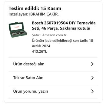 Bosch Tornavida Seti Hayal Kırıklığı