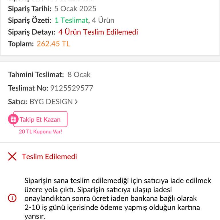 Kargo Teslimatında İletişim Sorunu Ve Yanıltıcı Bilgilendirme