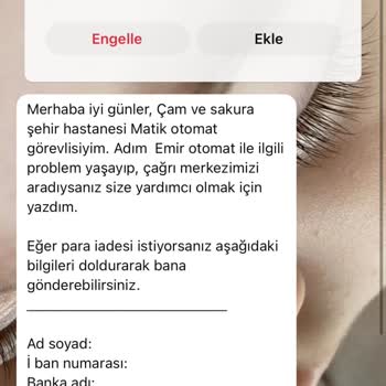 Hastane Otomatında Fazla Çekim Sorunu