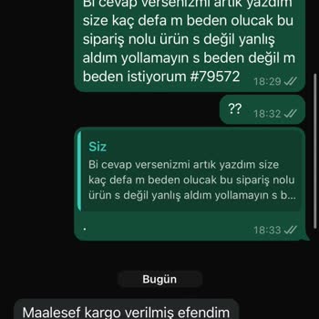 Yanlış Ürün Ve İlgisiz Müşteri Hizmetleri