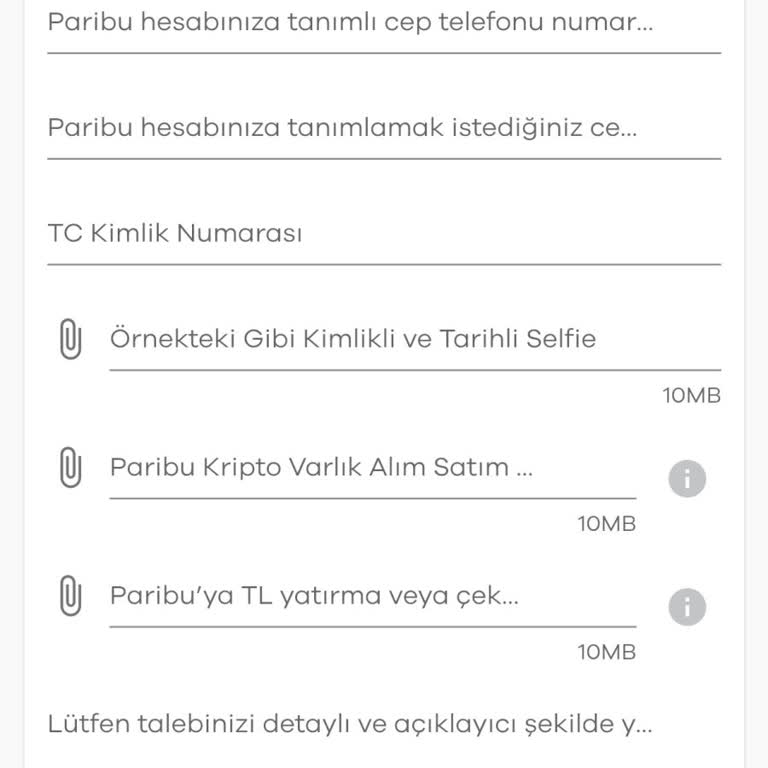 Paribu'da Telefon Numarası Değişikliği Sorunu