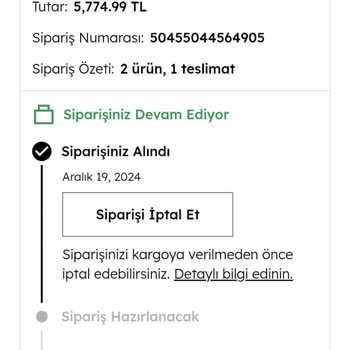 Derimod'da Para İadesi Sorunu Ve İptal İşlemi Aksaklığı